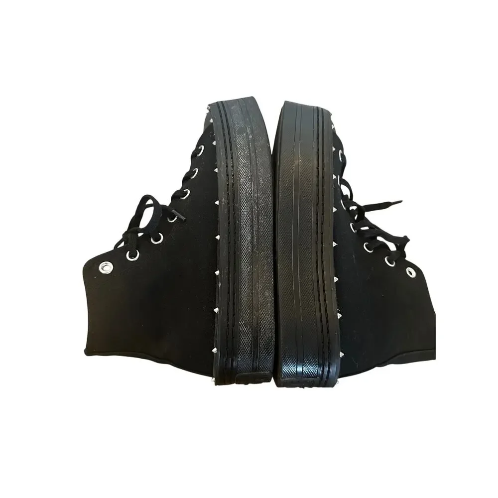 Converse Black Chuck Taylor All Star Stud Modern Lift Platform Women Sz 8.5